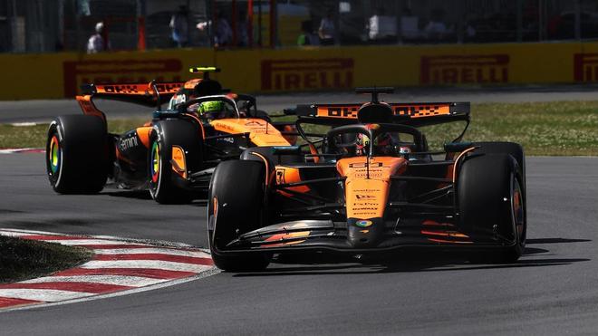 关于迈凯伦鏖战红牛车队，诺里斯点燃赛场的信息